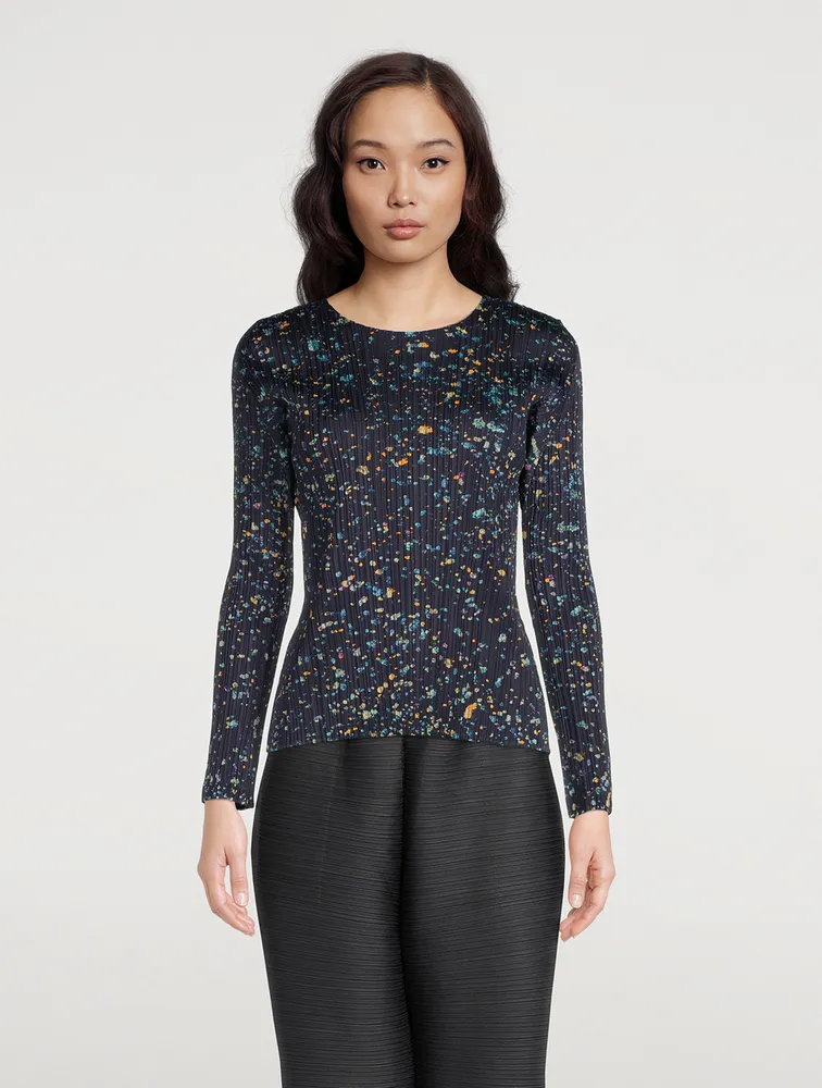 PLEATS PLEASE ISSEY MIYAKE Enchant Printed Top | Yorkdale Mall