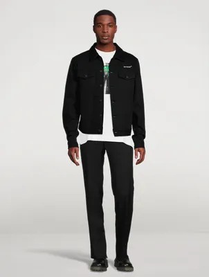 OFF-WHITE Diag Tab Slim Denim Jacket | Square One