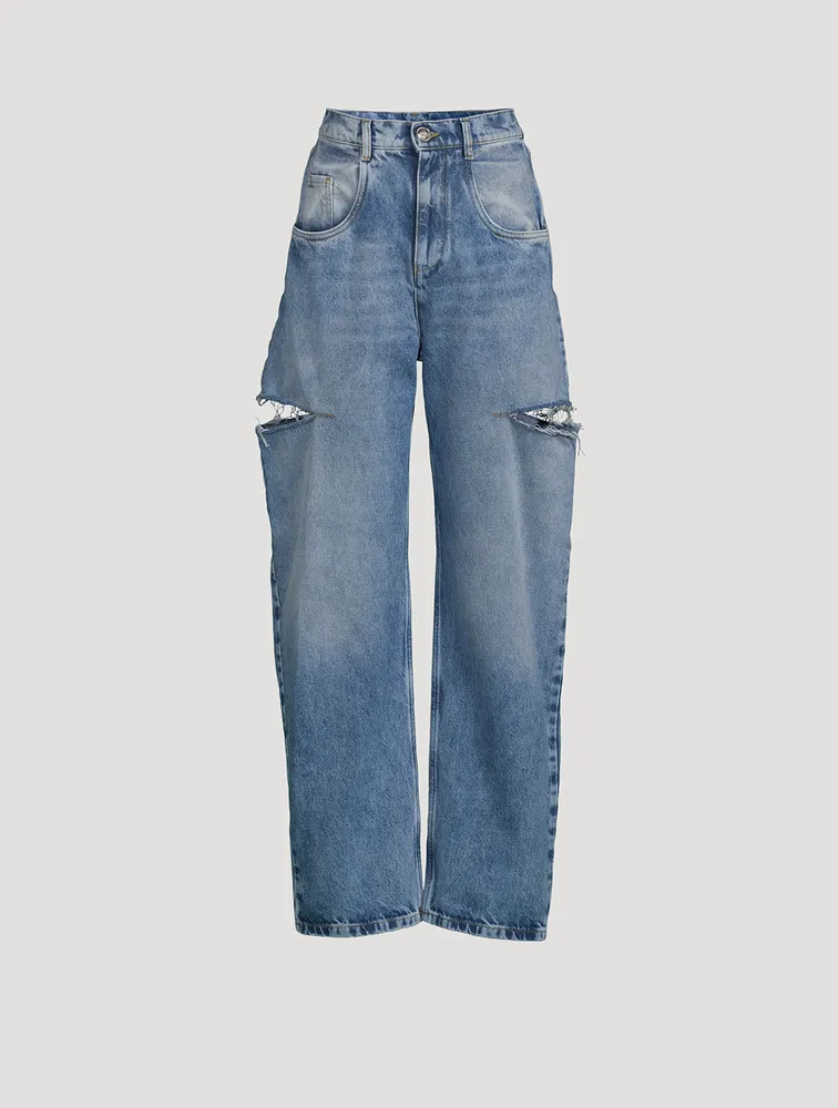 MAISON MARGIELA Slashed Straight-Leg Jeans | Square One