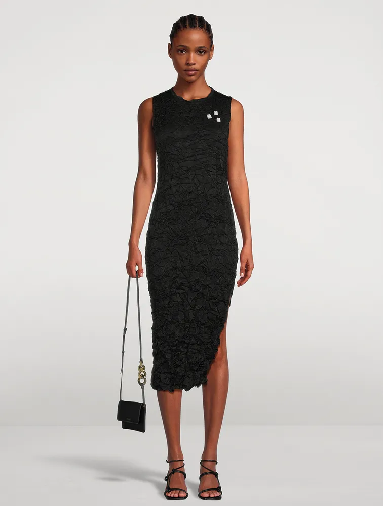 JW ANDERSON Keyboard Crinkled Midi Dress | Square One