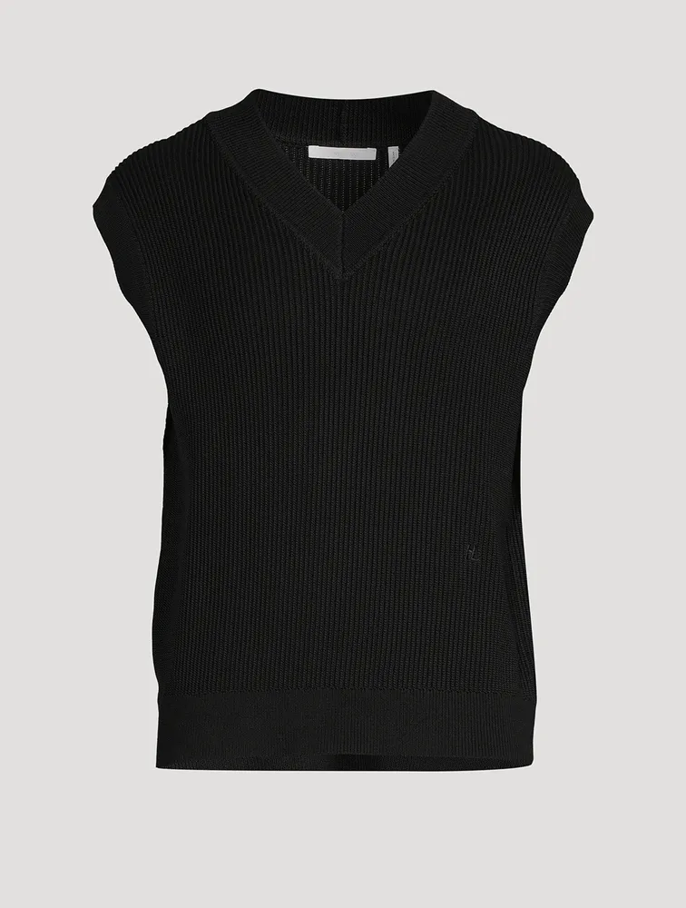 HELMUT LANG Mark Cotton Sweater Vest | Yorkdale Mall
