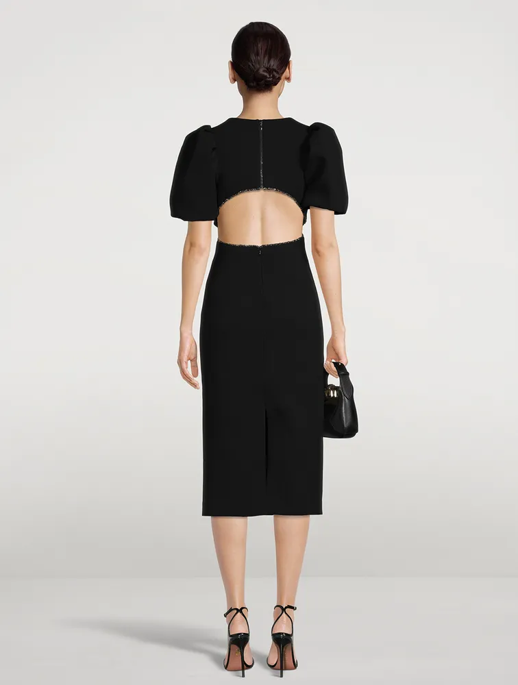 REBECCA VALLANCE Victoria PuffSleeve Midi Dress Yorkdale Mall