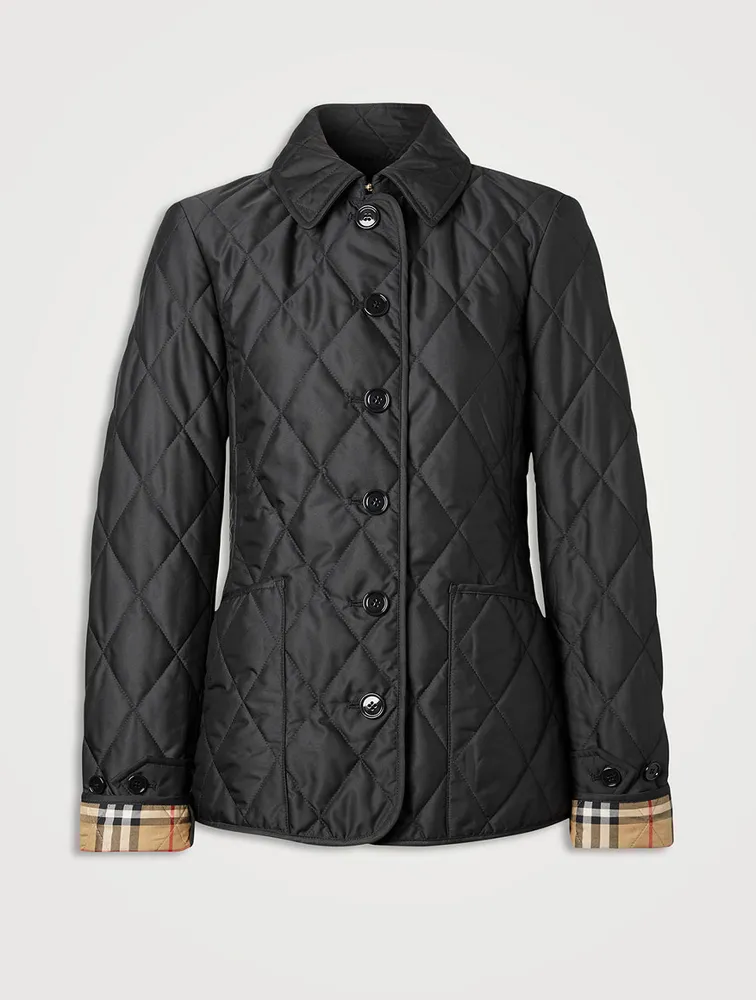 Diamond quilted thermoregulated harrington cheap jacket