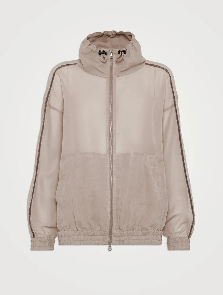 Zara satin deals jogging jacket