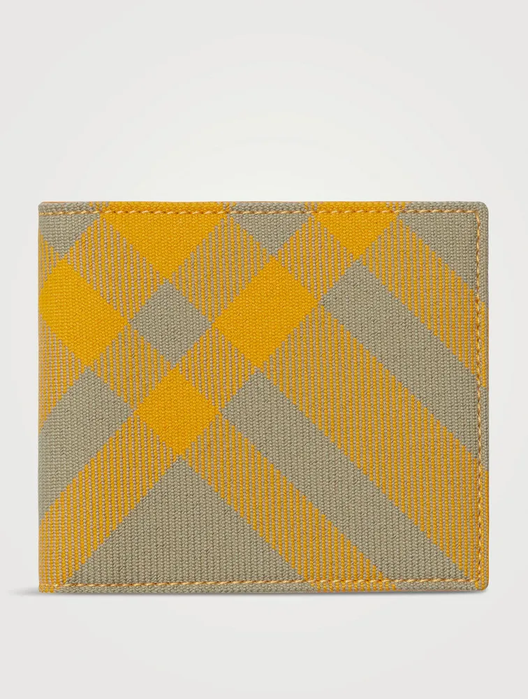 BURBERRY Check Bifold Wallet Yorkdale Mall