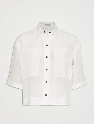 Zara MIXED ORGANZA SHIRT | Yorkdale Mall