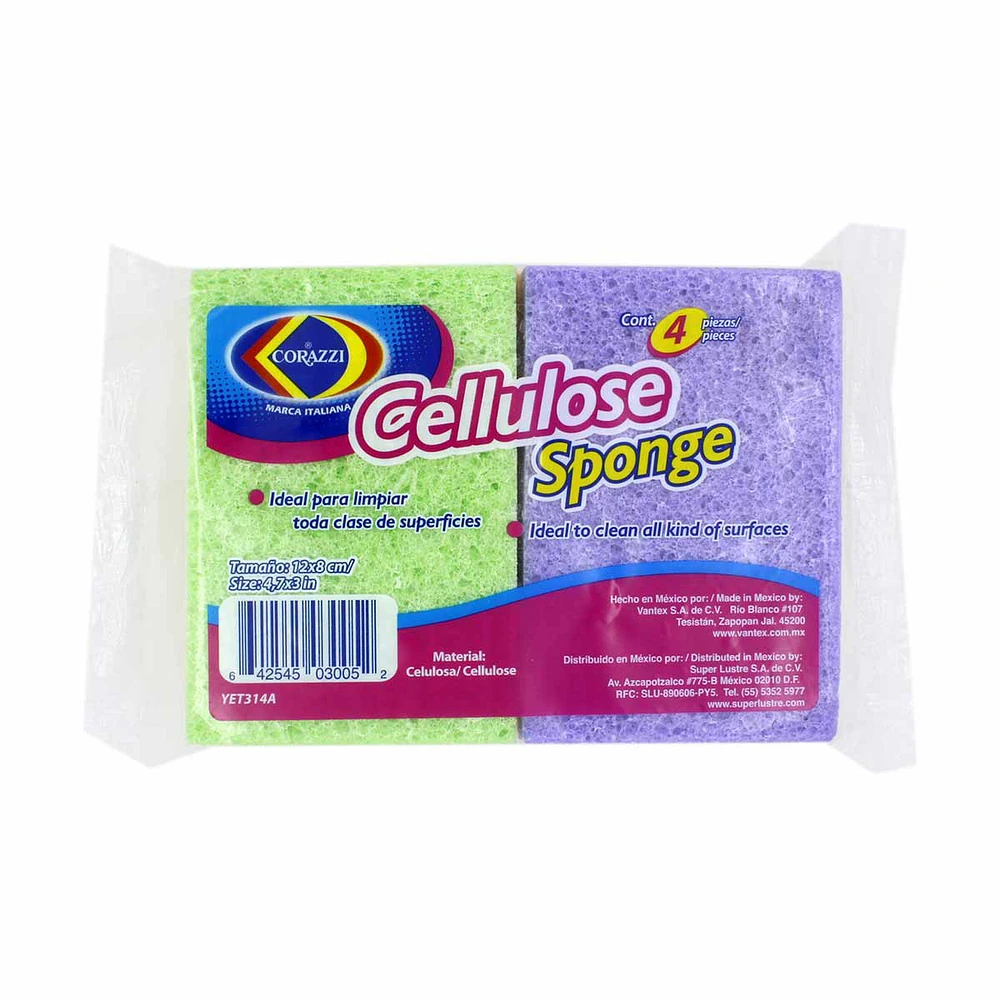 Corazzi Cellulose Sponges, 4 Pack Hamilton Place