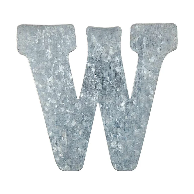 W 4 Inch Lettering On the Surface Tin Letter - W, 4 in at Hamilton Place in Chattanooga, TN