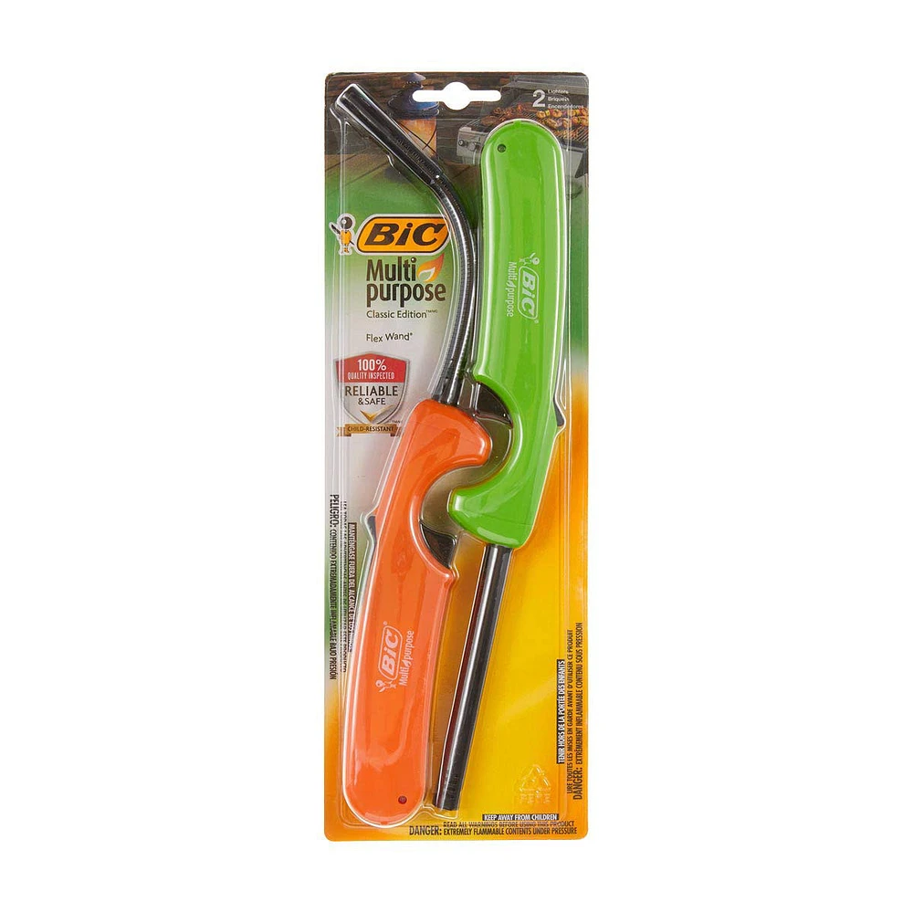 Bic Classic Edition Flex Wand Multi Purpose Lighters 2 Ct Hamilton Place