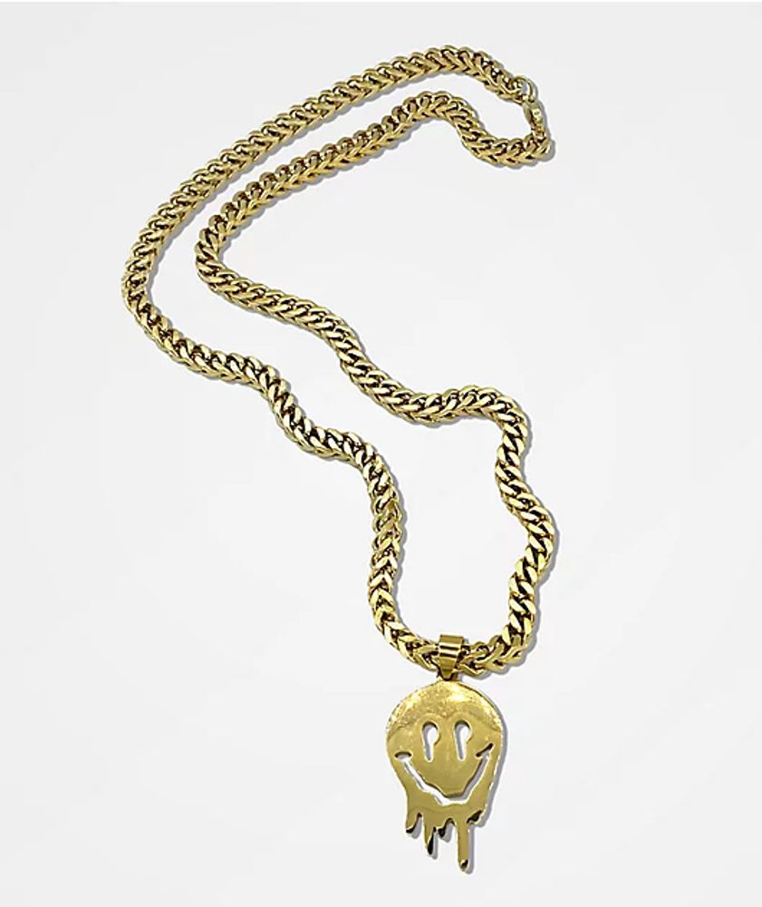 The Artist Collective Artist Collective Drip Face Gold Chain Necklace
