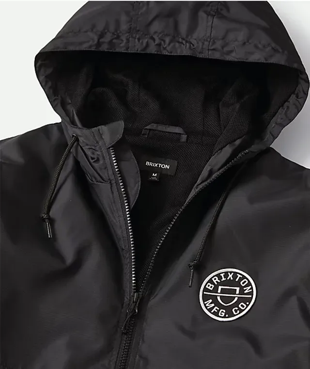 Brixton Claxton Crest Black Zip Jacket | Bayshore Shopping Centre