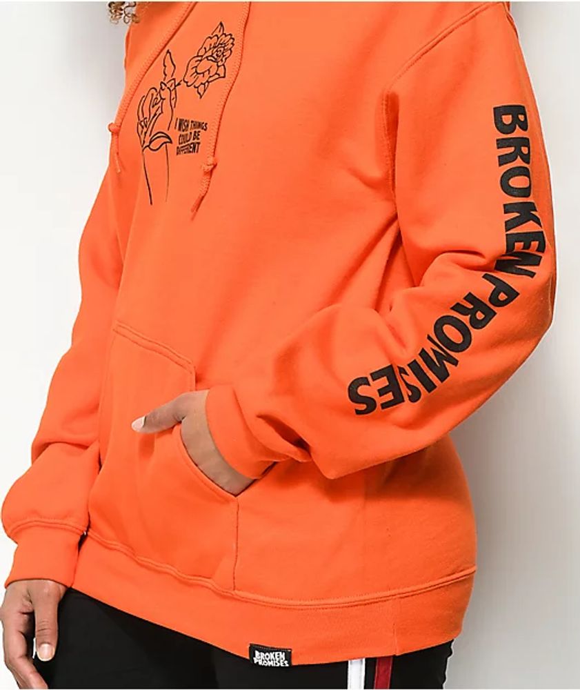 Broke hot sale hoodie orange