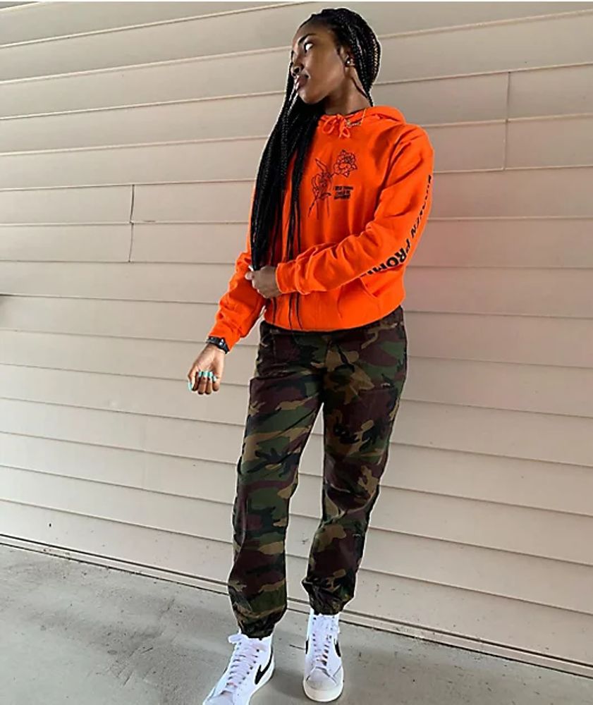 Broken promises orange online hoodie