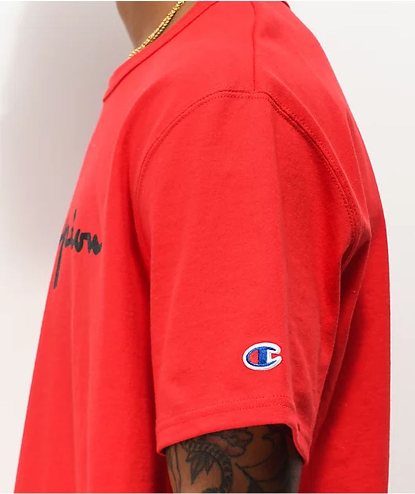 Red champion heritage shirt new arrivals