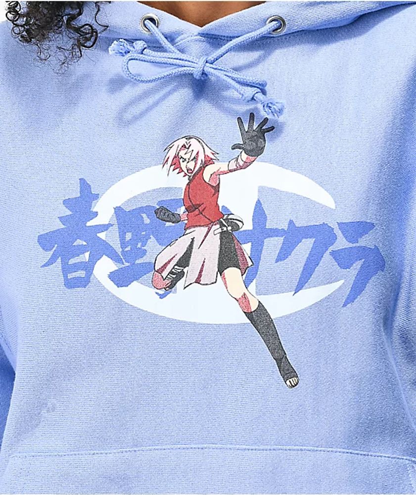 Champion x Naruto Sakura Blue Hoodie Mall of America