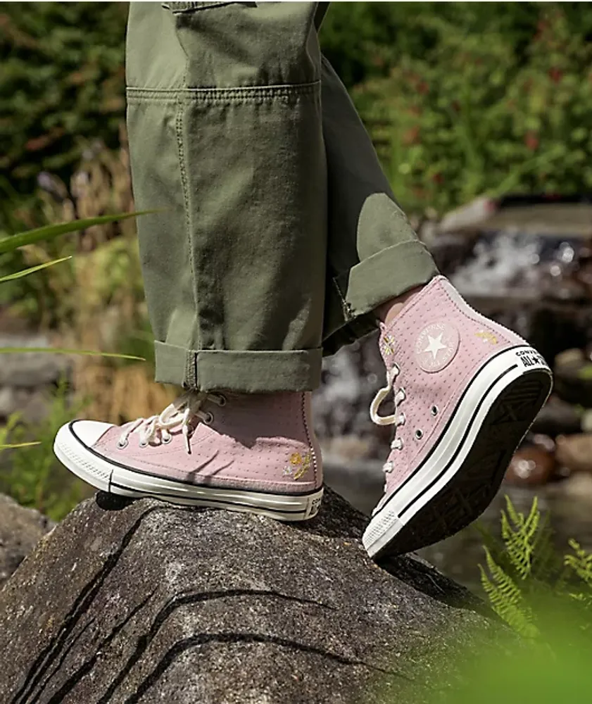Converse clearance mauve plateforme