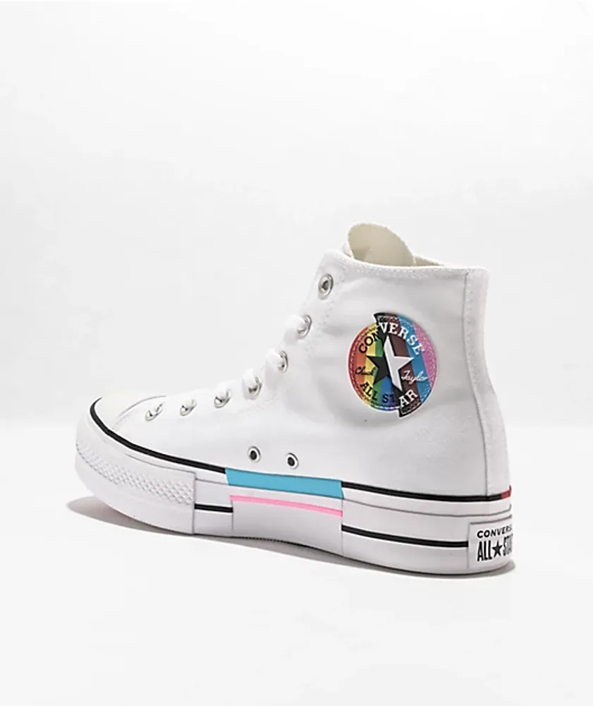 Custom chuck taylor all star pride high top sales