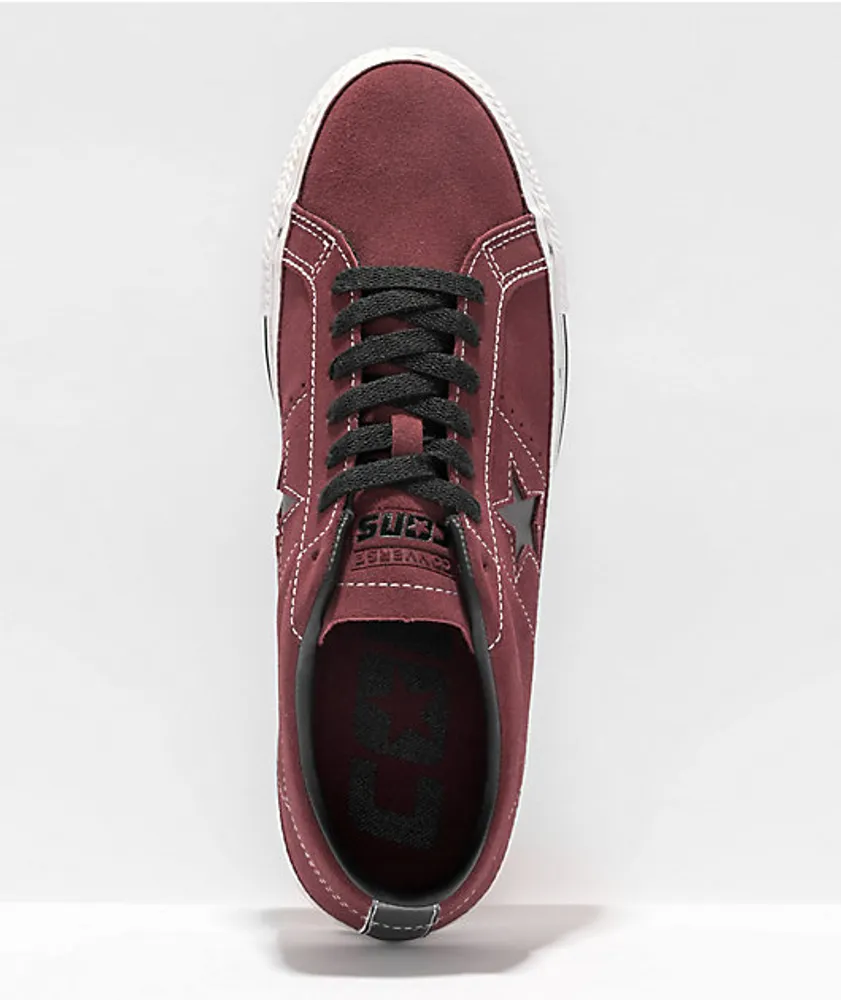 Converse one star burgundy discount