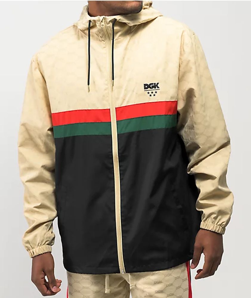 Tan hotsell windbreaker jacket