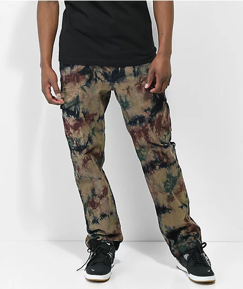 DGK O.G.S Green Tie Dye Camo Cargo Pants | Bayshore Shopping Centre