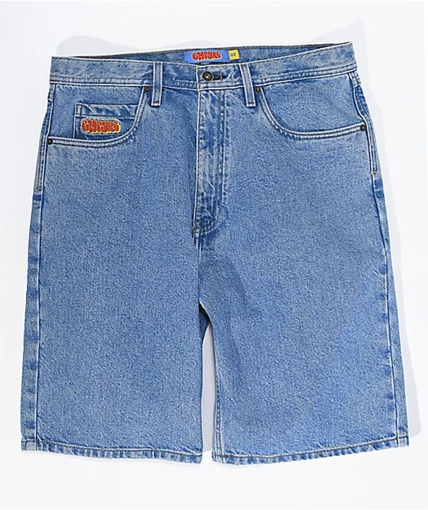Empyre Blake Loose Fit Blue Wash Denim Skate Shorts Mall of America®