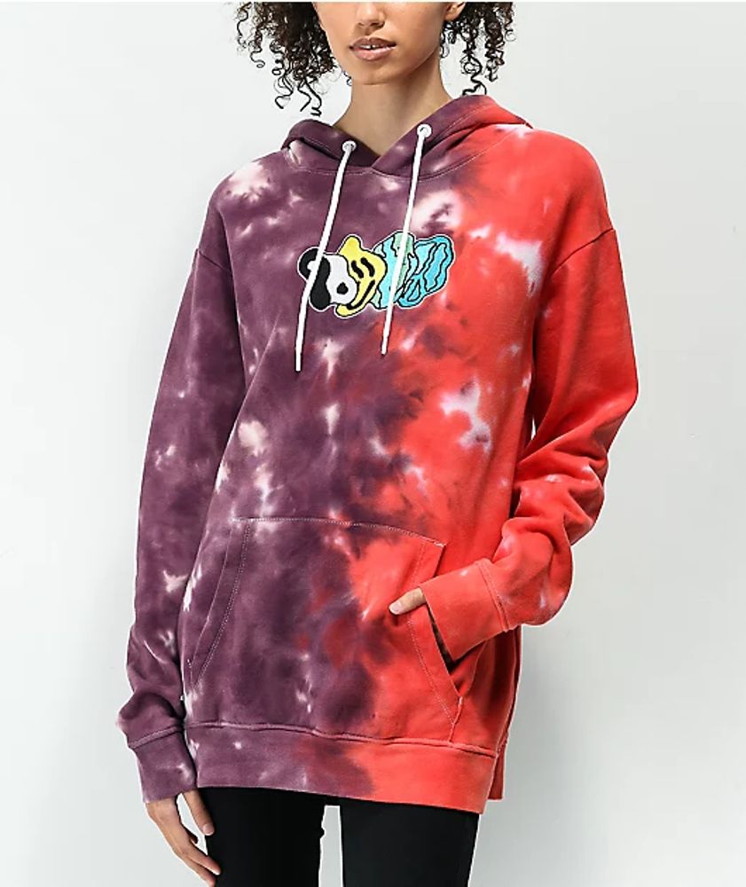 Empyre Jasmine Yin Yang Red & Purple Tie Dye Hoodie | Mall of America®