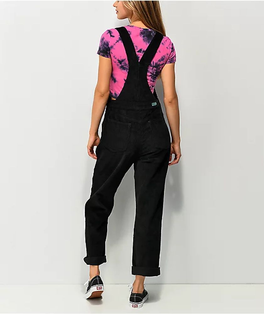 Black sales cord overalls