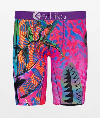 Ethika Boxer Uomo Fiocco Bomber Slyme Ball - Morbido Elasticizzato 4 Direzioni, Vestibilità Perfetta, Taglie Dalla S Alla 3XL