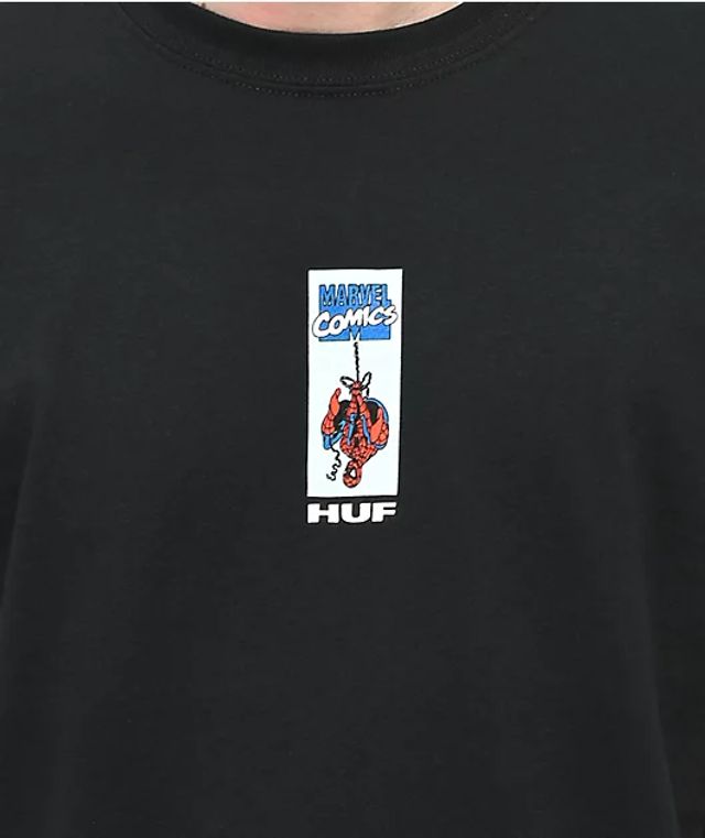 HUF x Marvel Spider-Man Black T-Shirt | Connecticut Post Mall