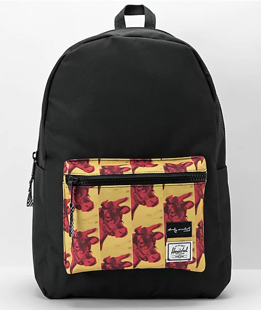 Herschel Supply Co. x Andy Warhol Cows Settlement Black Backpack Mall