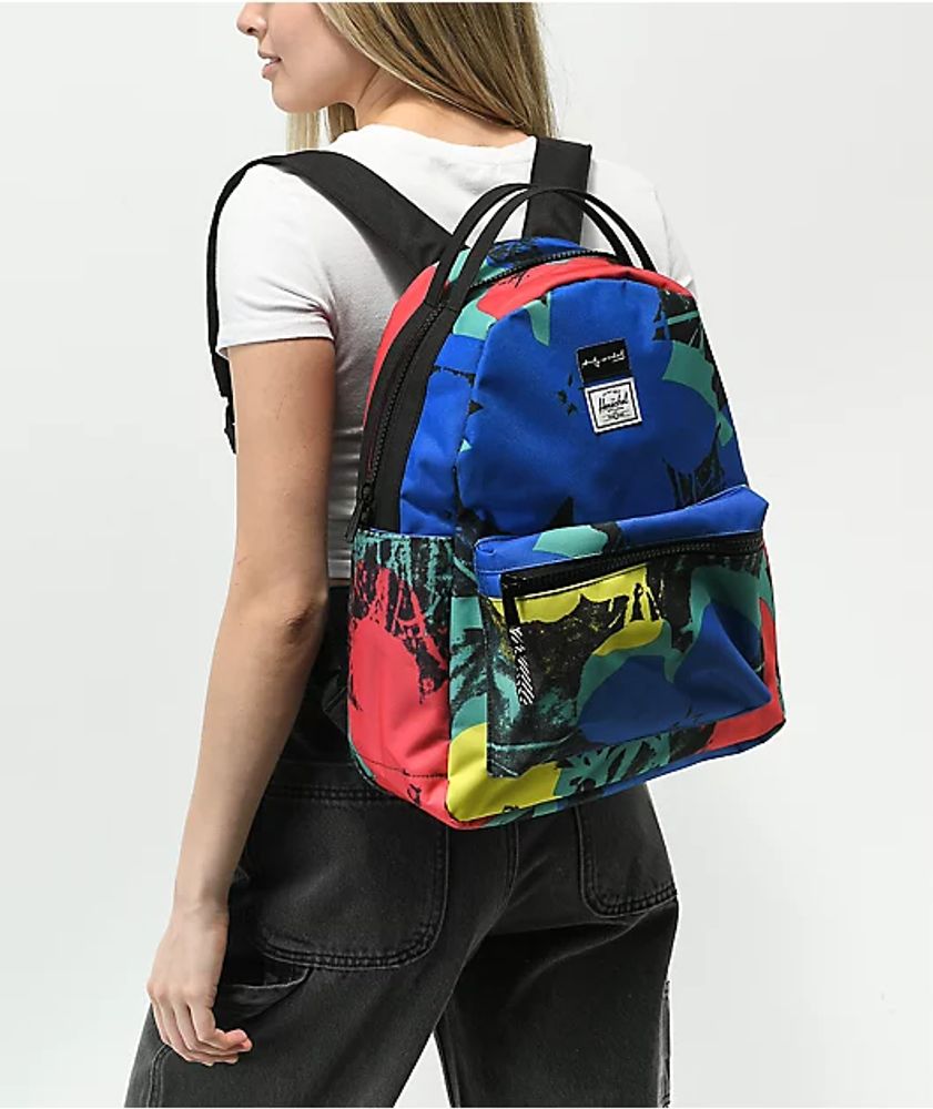 Herschel Supply Co. x Andy Warhol Flowers Nova Mid Backpack | Mall ...