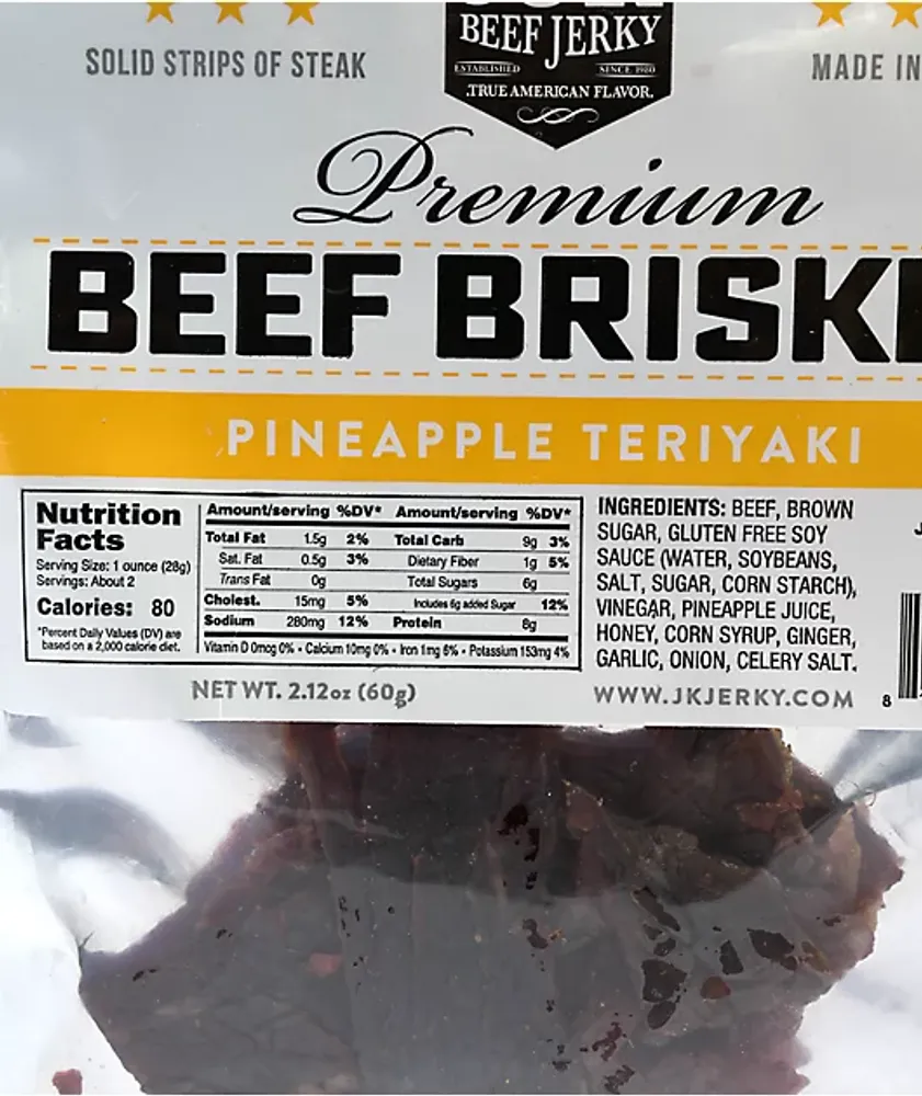 J&amp;K Pineapple Teriyaki Beef Brisket Jerky | Mall of America®