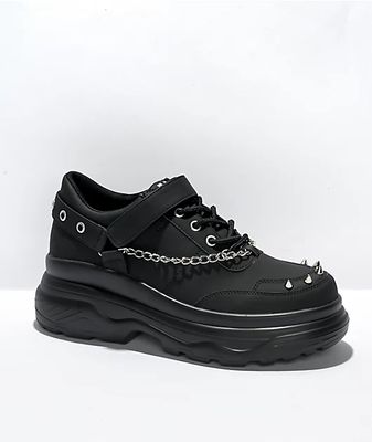koi jinx mystic charm black platform shoes