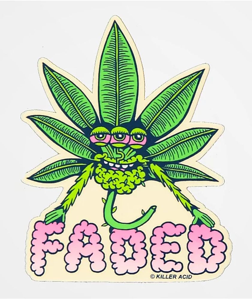 Killer Acid Faded Sticker 