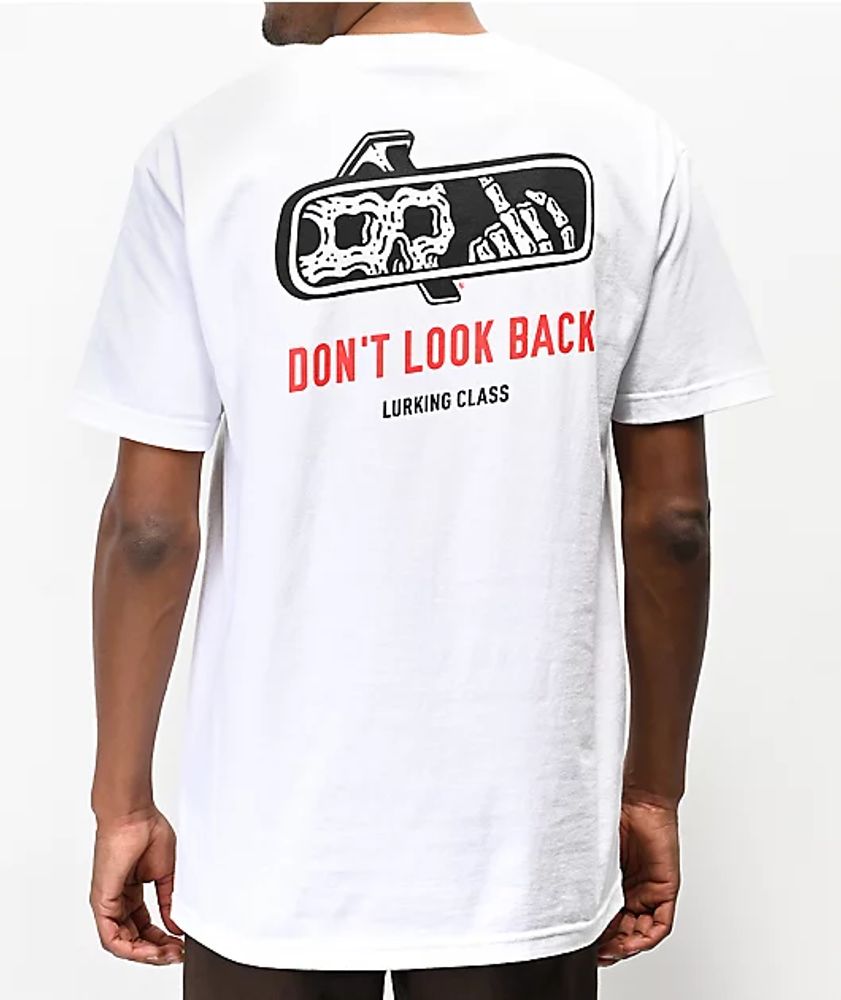 Lurking Class by Sketchy Tank Look Back White T-Shirt | Plaza Las Americas