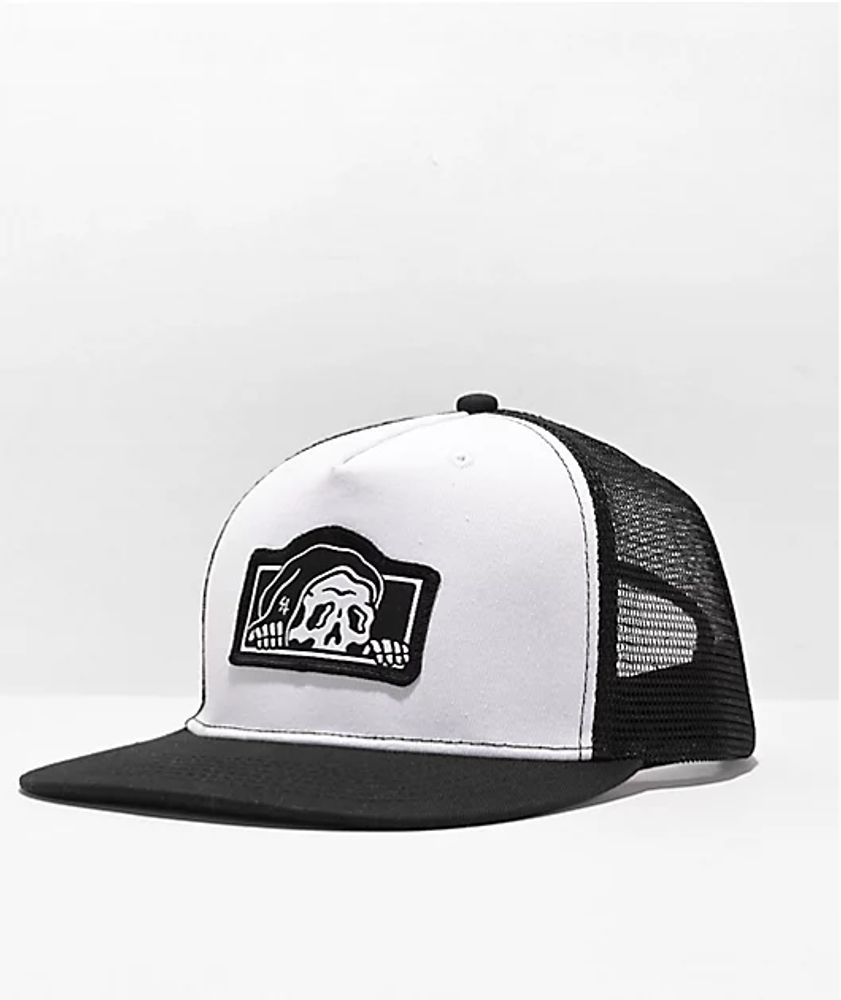 Lurking Class by Sketchy Tank Lurker Black & White Trucker Hat | Shop ...