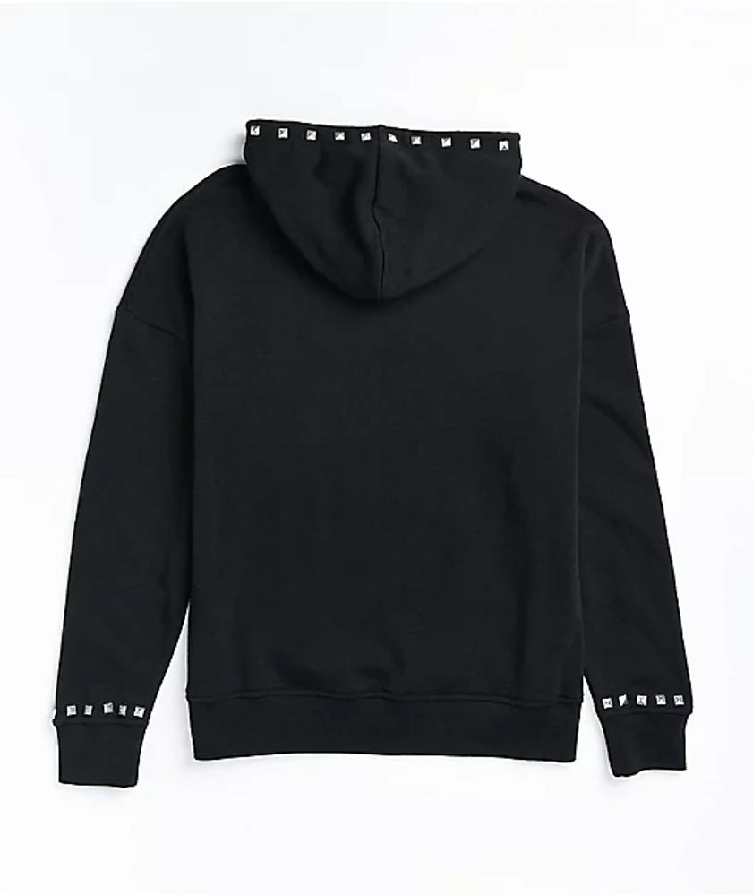 Studded store black hoodie