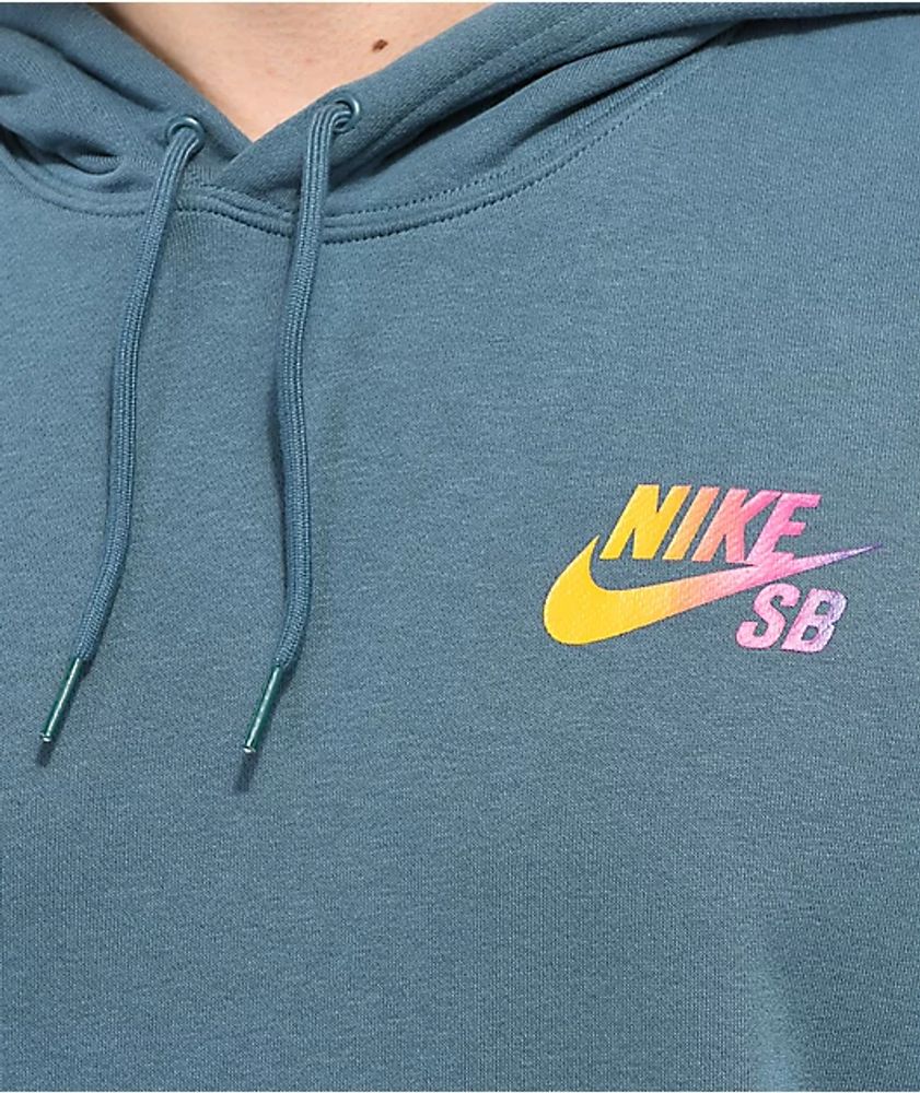 Nike sb green online hoodie