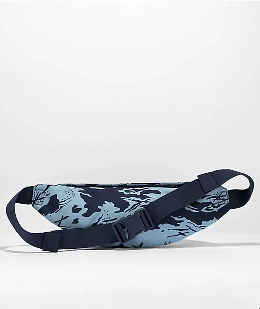 Nike camo bum bag in cheap blue