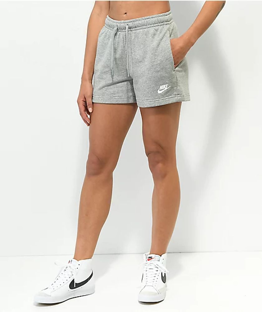Nike Sportswear Club Essential Grey Fleece Sweat Shorts Mall of