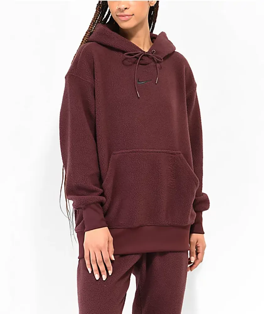 Nike Sportswear Plush Burgundy Crush Hoodie Mall of America