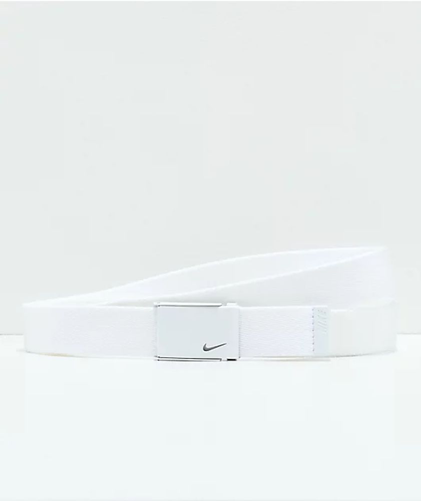 Spirit Leatherworks LLC Nike Tech Essentials White Web Belt ...