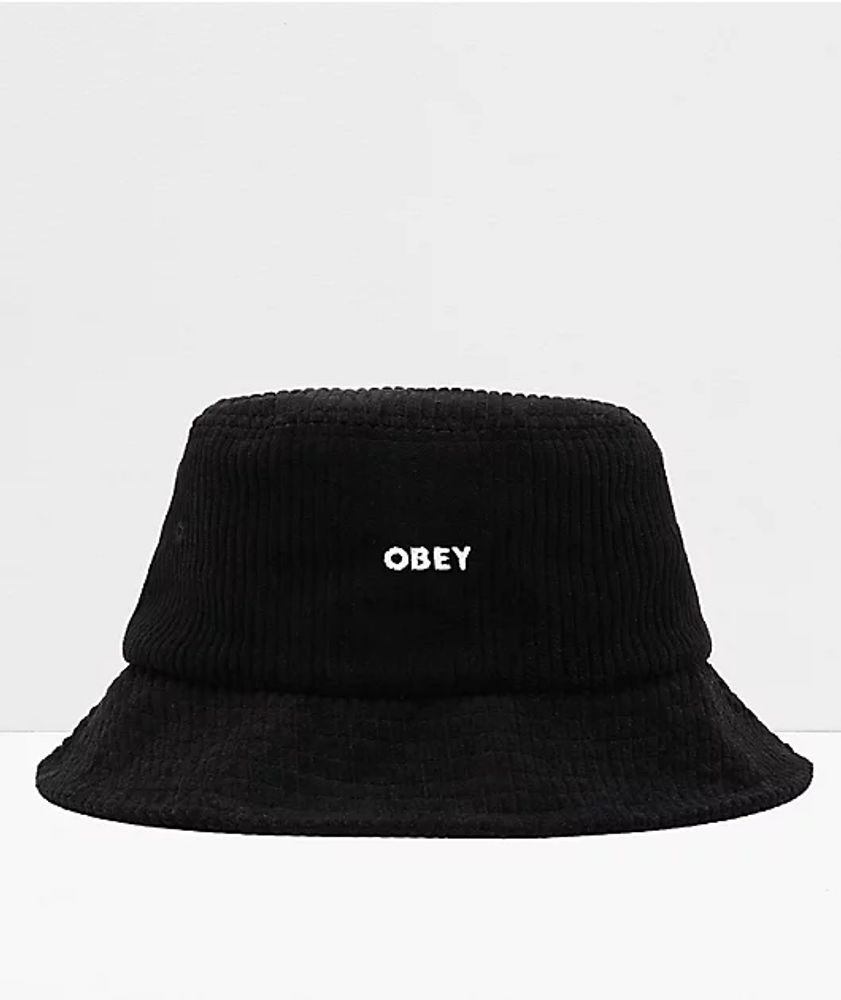 Obey Bold Black Corduroy Bucket Hat | Mall of America®