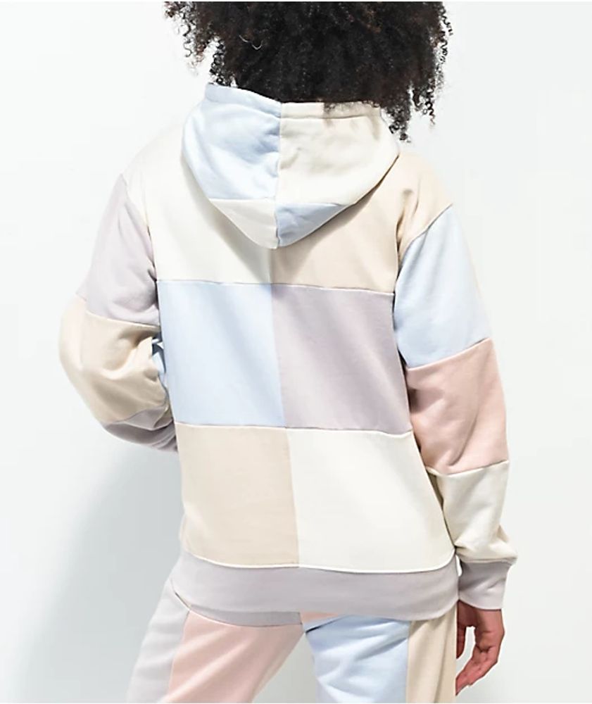 Urban outfitters pastel clearance color block hoodie