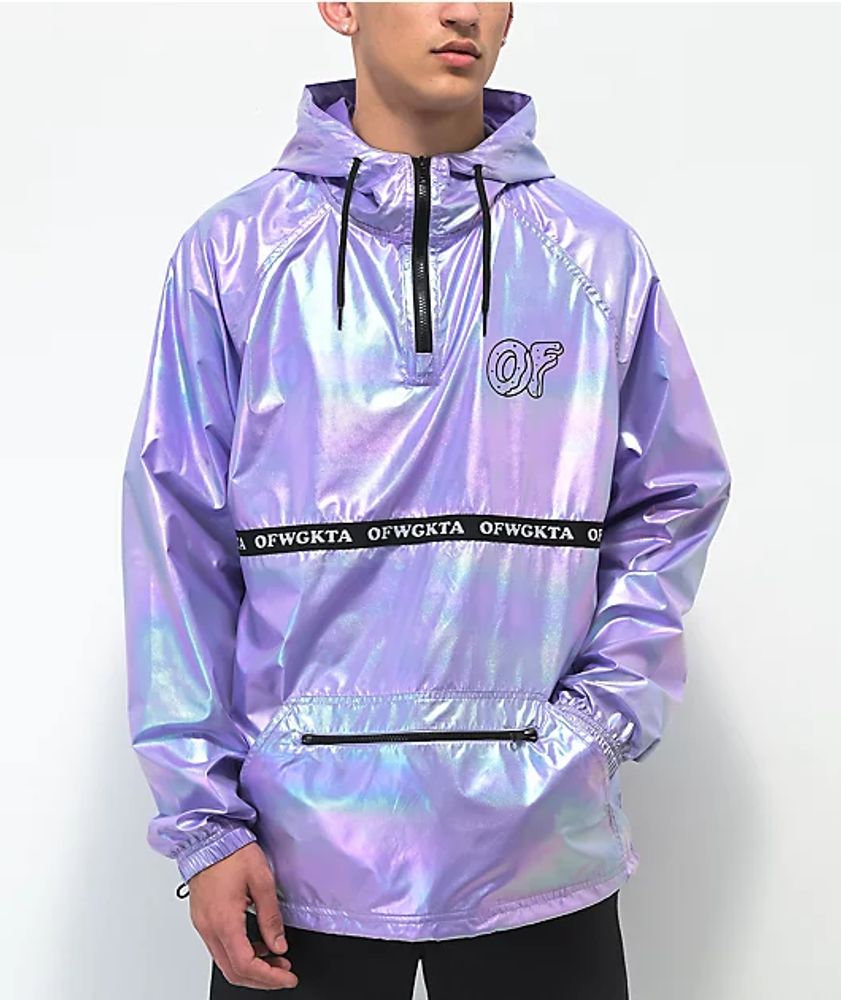 Odd future white pink & black colorblock anorak jacket new arrivals