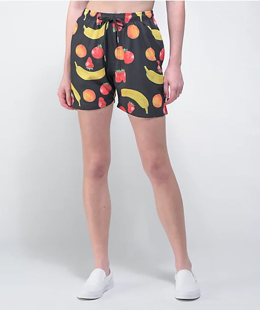 Petals and Peacocks Mixed Fruit Black Board Shorts Mall of America
