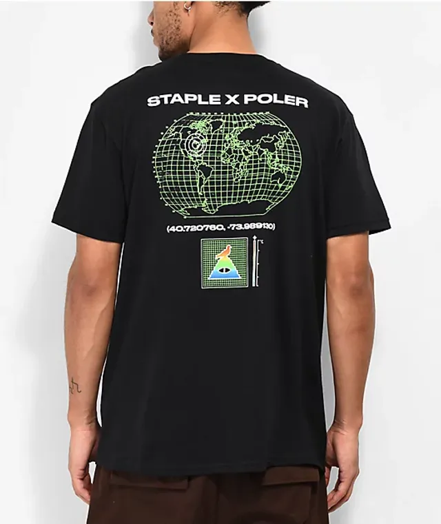 Poler x Staple Globo Pigeon Black T-Shirt | Vancouver Mall