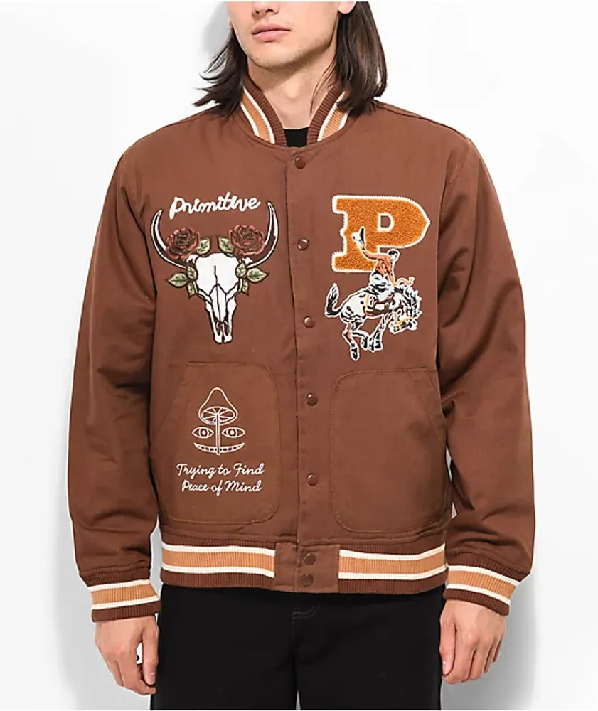 L GAME Sportswear Award Jacket Brown-