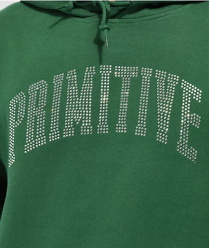 Primitive Collegiate Rhinestone Green Hoodie | Mall of America®