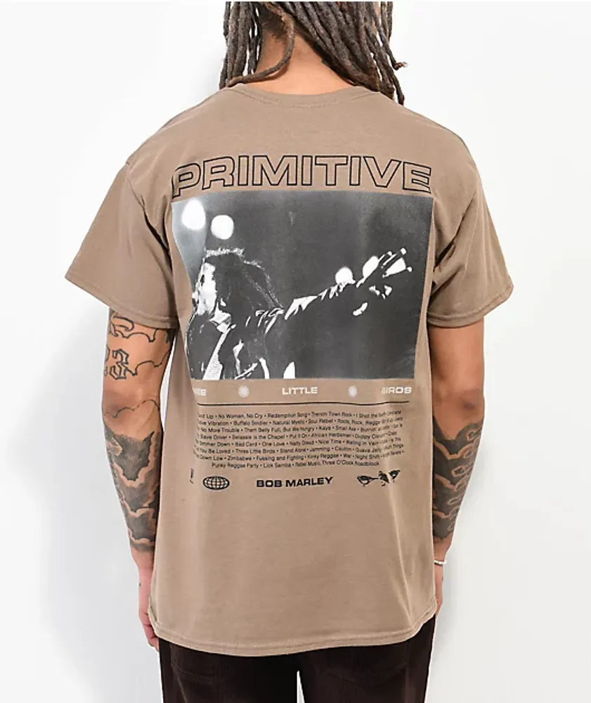 Primitive x Bob Marley Rising Sun Brown T-Shirt | Shop Midtown